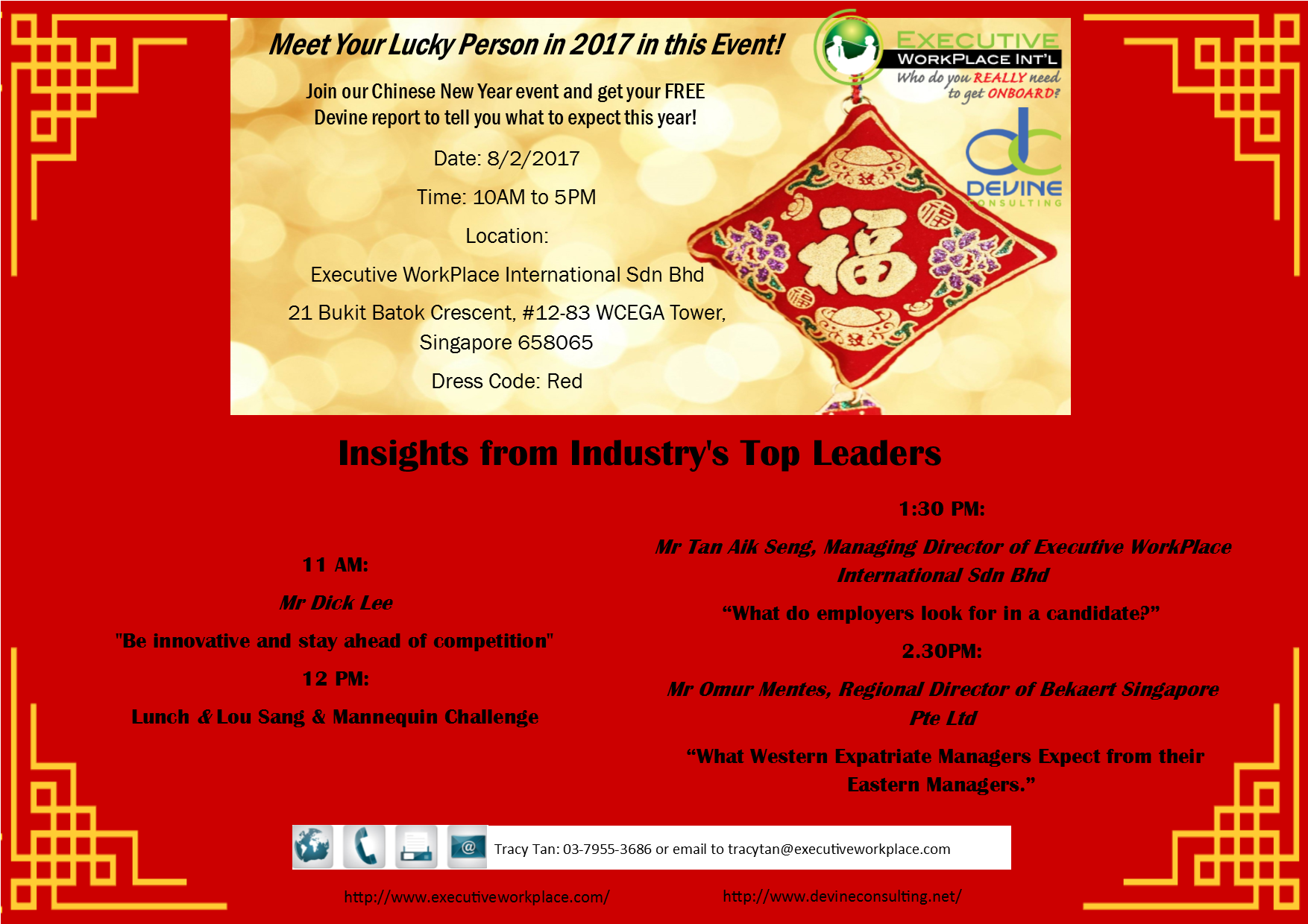 CNY E-Invitation & Event Itinerary (SG)